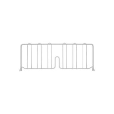 Metro DD24W Super Erecta 8" High Shelf Divider for Wire Shelves, White, 24"