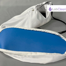 LabClean Polyethylene Shoe Cover (CPE), 5.7 gsm, 16" (Large):  White