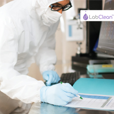 LabClean Class 100 Compatible Cleanroom Copy Paper, Latex Substrate, 8.5" x 11" - Blue