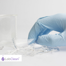 LabClean Full Finger 100% Low-lint Nylon Glove Liner w/Green Cuff Size: Small (launderable & reusable)