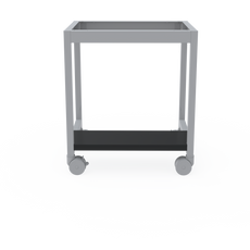 Erlab Metal rolling cart, equipped with 4 wheels (2 locking wheels) for 481 models. Worktop required when purchasing a Mobicap