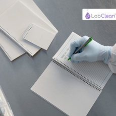 LabClean Class 100 Compatible Cleanroon Notebook, Amide/Silicone Free; Size 3” x 4”; Color White