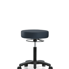 Vinyl Mini-Stool - Medium Bench Height with Casters in Imperial Blue Trailblazer Vinyl - VMBMS-RG-NF-RC-8582