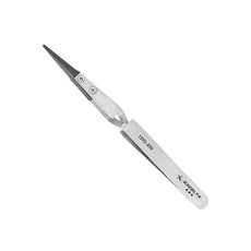 Excelta Tweezers - Replaceable Tip - Straight - Carbon Fiber Tips - 159D-RTN