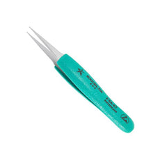 Excelta Tweezers - Straight Tapered Fine Point - Anti-Mag. SS - Ergonomic - 2-SA-ET