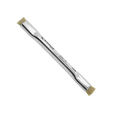 Excelta Brushes - ESD Safe - Straight - SS Handle/Horse Hair Bristles - Double End - 215-H
