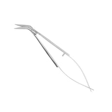 Excelta Scissors - Micro Self-Opening - Angled - SS - Blade Length .63" - 349