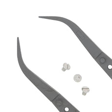 Excelta Tweezers - Replaceable Tip - Curved - Ceramic - ESD Safe - 7-CE-ESD-RTX