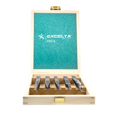 Excelta Tweezer Kitset - Anti-Mag. SS - Wooden Case - KST-5