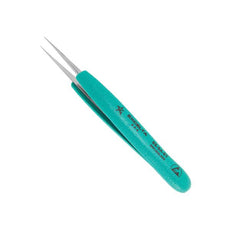 Excelta Tweezers - Straight Slim Very Fine Point - Anti-Mag. SS - Ergonomic - SS-SA-ET