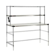 Metro EZHS60W-KIT Super Erecta Hot Workstation with Stainless Steel Heated Shelf, 120V, 600W, 24" x 60" x 64"