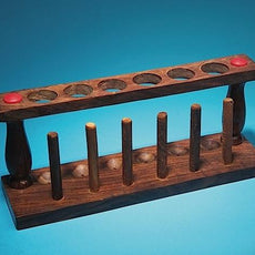 RACK TEST TUBE 6-Place WOOD - R6185