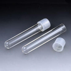 Culture Tube, 12 x 75mm (5mL), PS, STERILE, Attached Dual Position Cap, 25/Bag, 20 Bags/Unit-110428