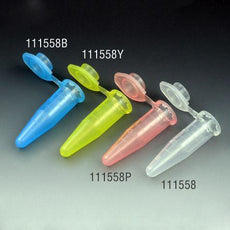 Microcentrifuge Tube, 1.5mL, PP, Attached Snap Cap, Graduated, Natural-111558
