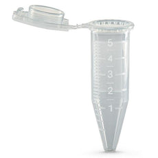 Diamond Midi Centrifuge Tube, 5.0mL, PP, Attached Snap Cap, Graduated, Natural, STERILE, 20/Bag, 10 Bags/Unit-111578S