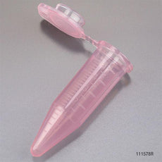 Diamond Midi Centrifuge Tube, 5.0mL, PP, Attached Snap Cap, Graduated, Red, 50/Bag, 4 Bags/Unit-111578R