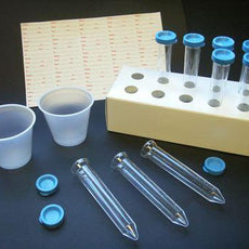 Uri-Pak Urine Collection System, 12mL Flared Top Urine Tube, Blue Snap Cap, Collection Cups, ID Labels & Rack, 100/Bag, 5 Bags/Unit-112018R