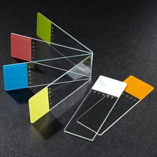 Microscope Slides, Glass, 25 x 75mm, 45¬∞ Beveled Edges, Clipped Corners, Yellow Frosted, 72/Box, 20 Boxes/Case (10 Gross)-1334Y