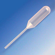 Transfer Pipet, 4.0mL, Narrow Stem, Short, 85mm, STERILE, 20/Bag, 25 Bags/Unit-136020-S20