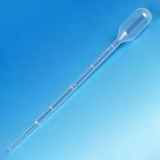 Transfer Pipet, 3.0mL, Small Bulb, Graduated to 1mL, 140mm, 500/Dispenser Box-137035-500