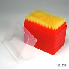 Pipette Tip, 1 - 200uL, Universal, Yellow, 200/Rack, 5 Racks/Stack-152143R