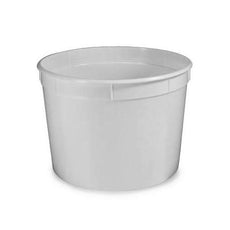 Container, Multi-Purpose, 86oz (2580mL), PP, Separate Snap Lid, White-270086
