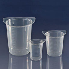 Beaker, Three Corner, Clarified PP, Graduated, 400mL-3633