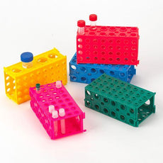 TUFFBLOK Tube Rack, 4-Way, PP, Link Together, Orange, 5/Pack-456940N
