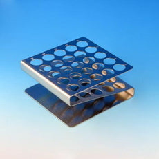 Rack, Tube, 16/17mm, 25-Place, Stainless Steel "Z" Shape-457200