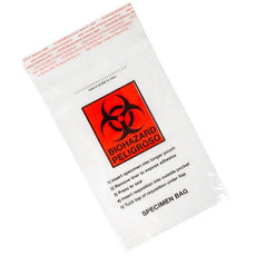 Bag, Biohazard Specimen Transport, 8" x 10", Zipper Closure with Document Pouch, Tearzone, 100/Pack, 10 Packs/Unit-4925