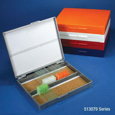 Slide Box for 100 Slides, Cork Lined, Dark Gray-513079G
