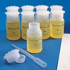 Bottle with Screwcap, Wide Mouth, Round, Graduated, LDPE (Cap: PP), 500mL, 20/Bag, 8 Bags/Unit-600411B