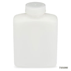 Bottle, Rectangular, HDPE Bottle, 53mm PP Screw Cap, 1000mL (32oz), 6/Pack-7101000