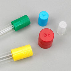 Diamond Culture Tube Cap for 13mm Glass Culture Tubes, PP, Blue, 100/Bag, 10 Bags/Carton-118150B