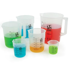 Beaker, Diamond Essentials, Griffin Style, Low Form, Printed Graduations, PP, 1000mL, 3/Bag-3650-1M