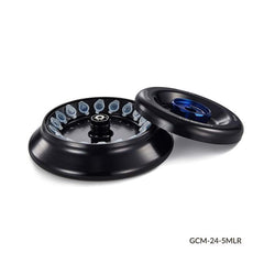 Rotor with Lid, for use with GCM-24 Series High Speed Micro Centrifuges, Aluminum Alloy, Fixing Clips and O-Ring, 15000rpm max, 18-Place for 5mL Round Bottom Tubes-GCM-24-5MLR