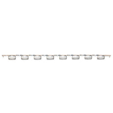 0.2mL 8-Strip Flat Caps, No Tubes, Optically-Clear for qPCR-PCR-02FC