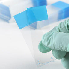 ** SPECIAL ORDER COLOR ** Microscope Slides, Diamond White Glass, 25 x 75mm, Charged, 45¬∞ Beveled Edges, Safety Corners, Pink Frosted, 72/Box, 20 Boxes/Case (10 Gross)-1354P