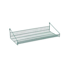 Metro GS1436K3 SmartWall Grid Shelf with Retaining Ledge, Metroseal Green Epoxy, 14" x 36"