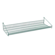 Metro GS1448K3 SmartWall Grid Shelf with Retaining Ledge, Metroseal Green Epoxy, 14" x 48"