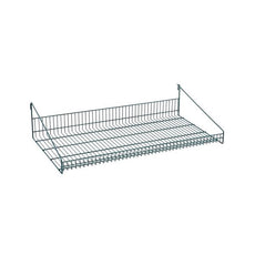 Metro GS1836K3 SmartWall Grid Shelf with Retaining Ledge, Metroseal Green Epoxy, 18" x 36"