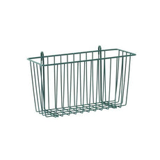 Metro H209K3 Storage Basket for Super Erecta Wire Shelving and SmartWall Wall Shelving, Metroseal Green Epoxy, 13.375" x 5" x 7"