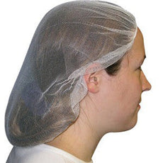Hair Net, Fine Mesh, 21", Black/White, 1000/case - APP0310-MESH-21
