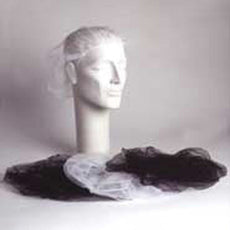 Hair Net, Honeycomb, 24", Black, Brown, White, 1000/case - APP0310-NET-24
