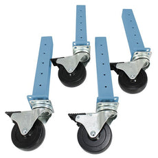 IAC Industries QS SB Leg Ext Caster Set 4" Caster Sky Blue - QS-1050509-D
