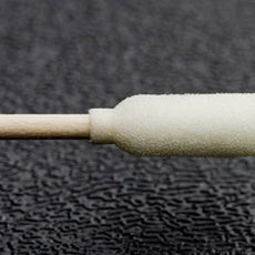 Foamtec CleanWIPE® Rigid Medium Bulb Foam Tip over Cotton Swabs with Wooden Handle - 8,000 Swabs/Case - HT1206