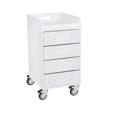 TrippNT White Compact Cart with White Drawers