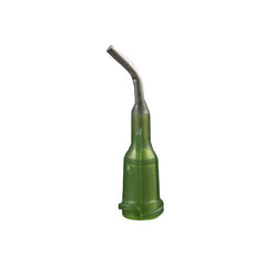 Jensen Global 14 Gauge 0.5" HP Series Tip ID .063" 45º Bend - Olive - Box/50 - JG14-0.5HPX-45