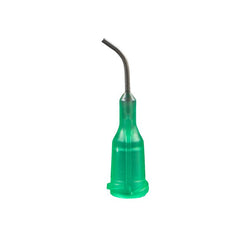 Jensen Global 18 Gauge 0.5" HP Series Tip ID .033" 45º Bend - Green - Box/50 - JG18-0.5HPX-45