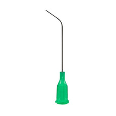 Jensen Global 21 Gauge 1.5" IT Series Tip ID .022" 45º Bend - Green - Box/50 - JG21-1.5X-45